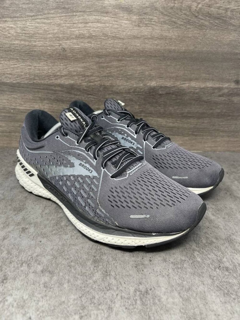 LIKE NEW Brooks Mens Adrenaline GTS 21 (2E Wide) Running Shoes Size 10.5 - Picture 4 of 6